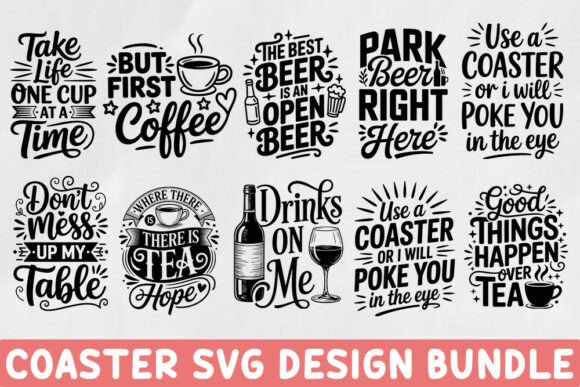 Coaster Svg Design Bundle Review