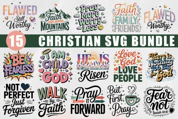 Crafting Faith: Christian SVG Bundle.15 Design Review