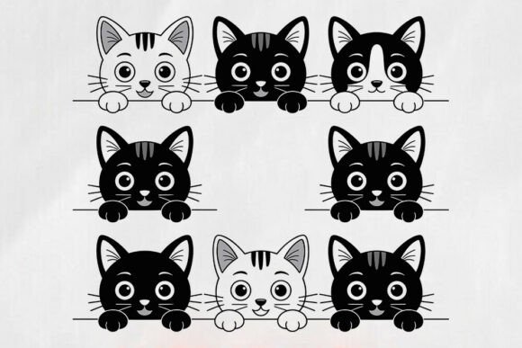 Cute Black Cat SVG - Kawaii Cat Review