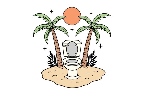 Funny Outdoor Toilet PNG SVG Sublimation Review