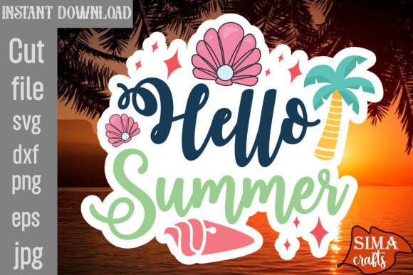 Hello Summer SVG Cut File Review