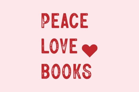 Peace Love Books SVG T-shirt Design PNG Review