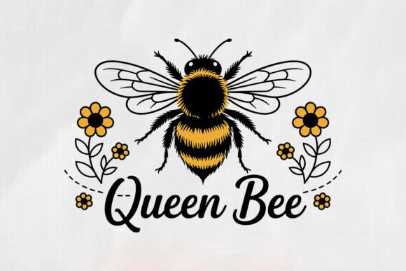 Queen Bee SVG - Cute Bumblebee Clipart Review