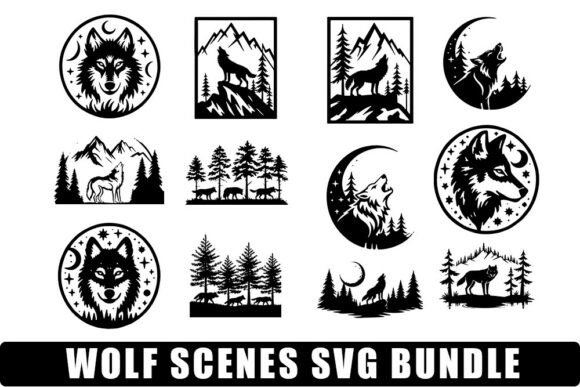 WOLF SCENES SVG BUNDLE Review for Embroidery Pros